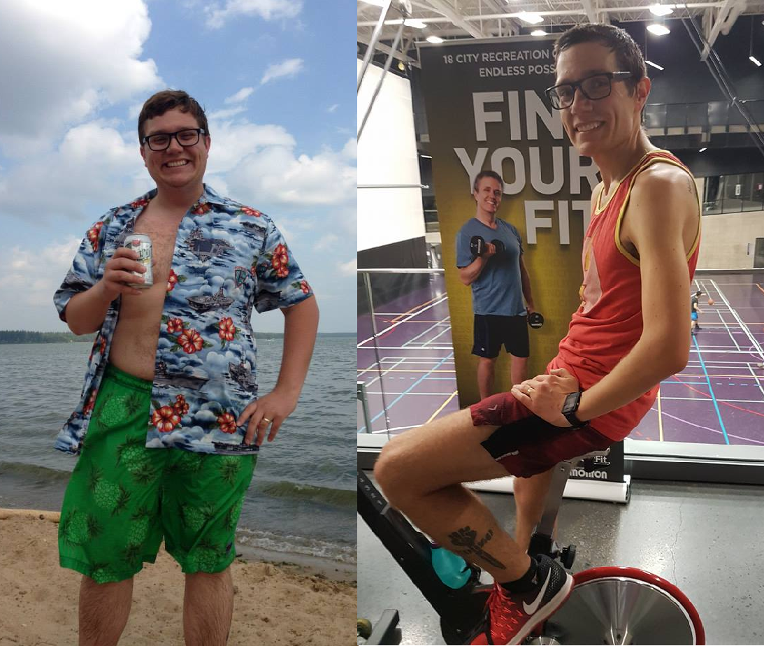 Brian LeBlanc went from 250 pounds to 125 pounds in two and a half years.