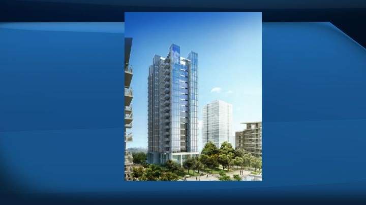 Artist's rendering of Central Tower at Edmonton's Century Park.