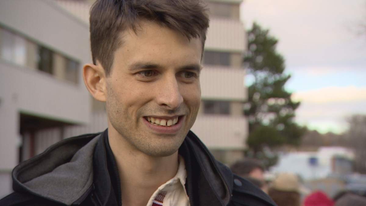 Christopher Enns speaks to Global News in this undated file photograph. 