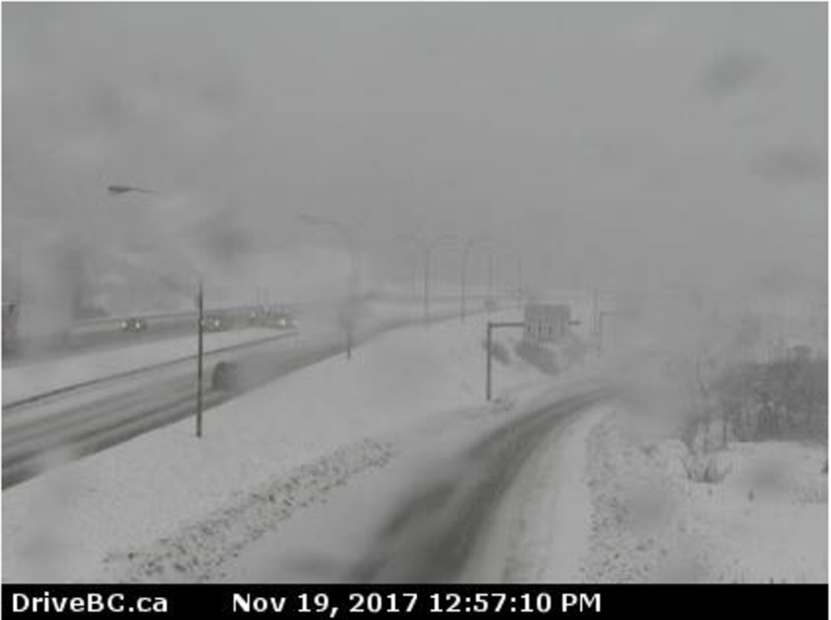 Drivers along the highway passes are being reminded to pay attention to the changing road conditions as a winter storm approaches the region.