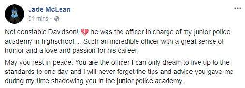 ‘An honour and a privilege to be arrested by you’: memories of Const. John Davidson - image