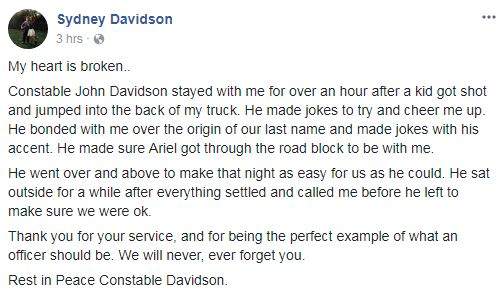‘An honour and a privilege to be arrested by you’: memories of Const. John Davidson - image
