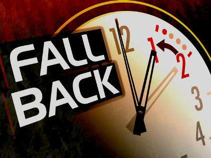 Daylight Saving Time ends as of 2 a.m. Sunday.