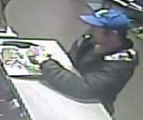 Security footage of man Chilliwack RCMP believe may be responsible for some of the recent counterfeit transactions.