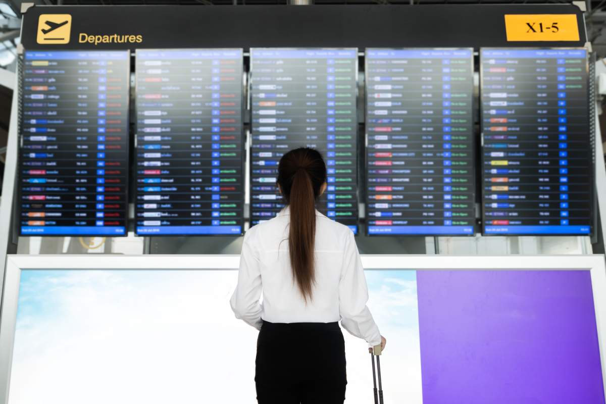 Make sure to have a back up plan in place just in case your flight is delayed our cancelled, experts say.