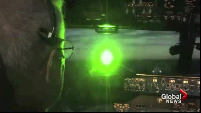 FILE - Wellington OPP were contacted by Toronto Pearson Airport on Saturday night after pilots reported a laser being pointed at their planes.