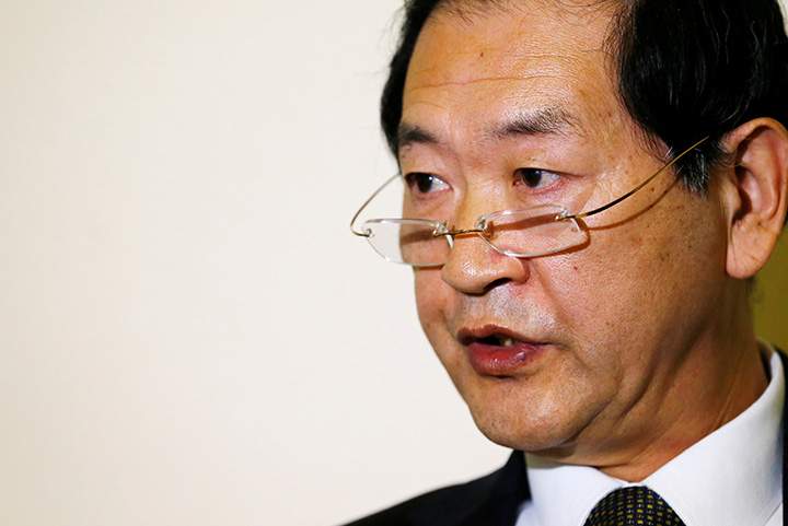 North Korea’s ambassador to the United Nations Han Tae Song attends an interview with Reuters at the Permanent Mission of North Korea in Geneva, November 17, 2017.