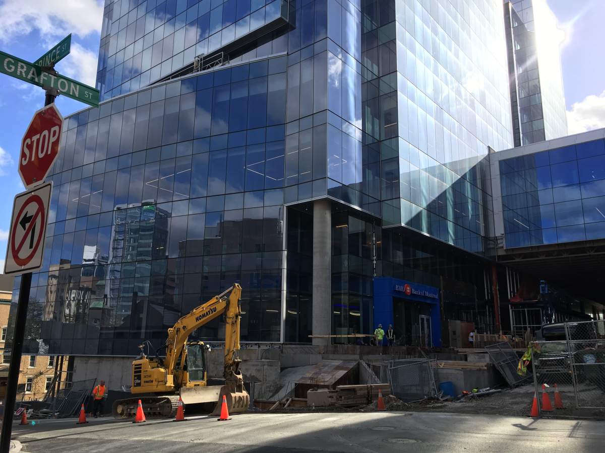 The Nova Centre project, which includes the Halifax Convention Centre, is seen in this photo from Oct. 31.