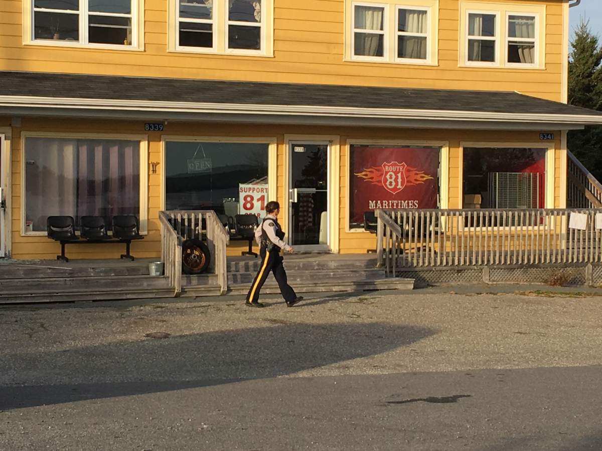 RCMP raided a biker clubhouse in Musquodoboit Harbour on November 1, 2017.  
