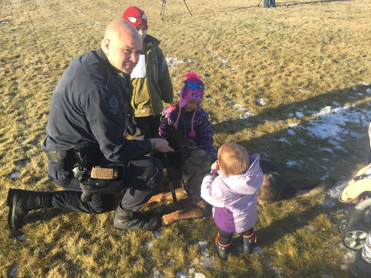 Our friends from EPS Canine are also here! This is Fallon.