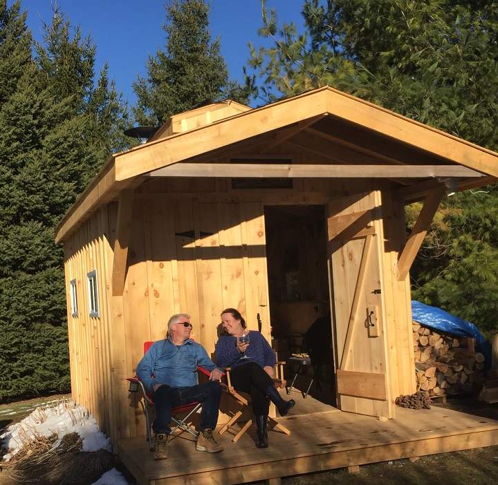 Before he passed away, Kevin Rabishaw had this sugar shack built for his friends and family.