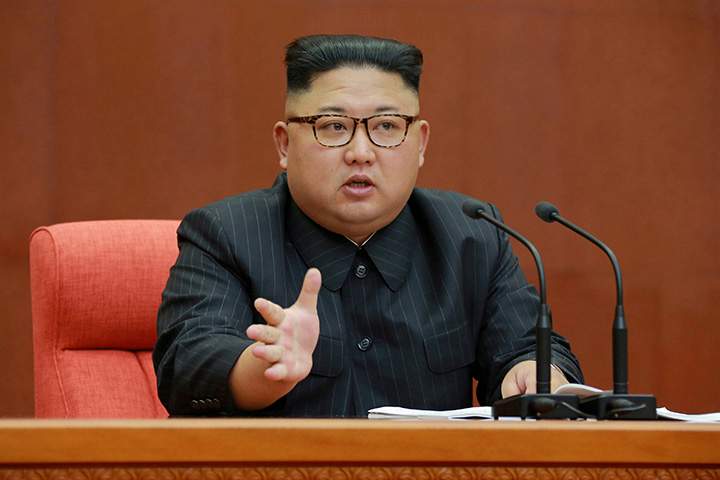 North Korean leader Kim Jong Un pictured in this undated photo released by North Korea's Korean Central News Agency in Pyongyang October 8, 2017. 