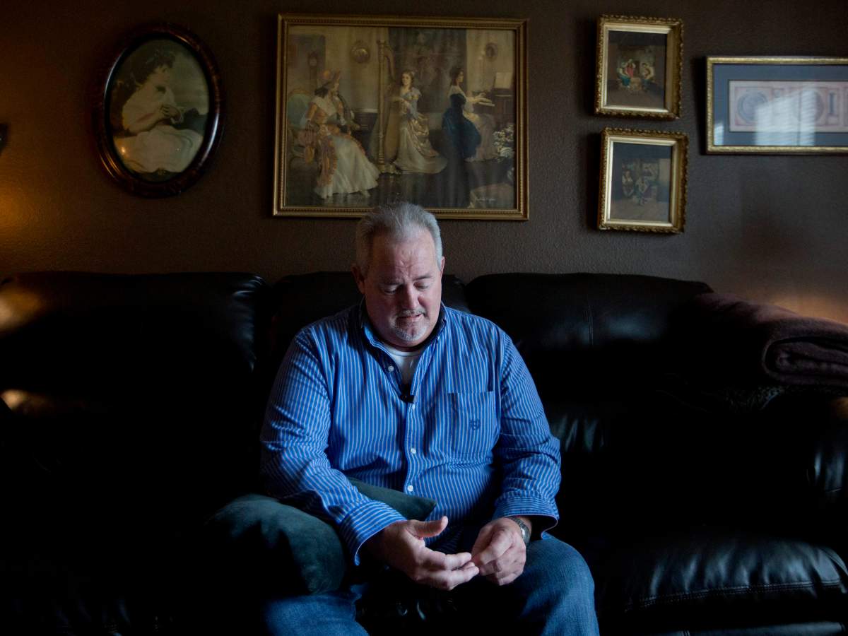 Kyle Graves, who is in recovery for opioid addition, sits in the home he shares with his mother in Franklin, Tenn. Graves' troubles began more than a decade ago when he sought relief for degenerative arthritis in his hips, shoulders, feet and back. He was prescribed oxycodone, an opioid drug that works best for short-term pain but is risky and potentially addictive when used long-term.