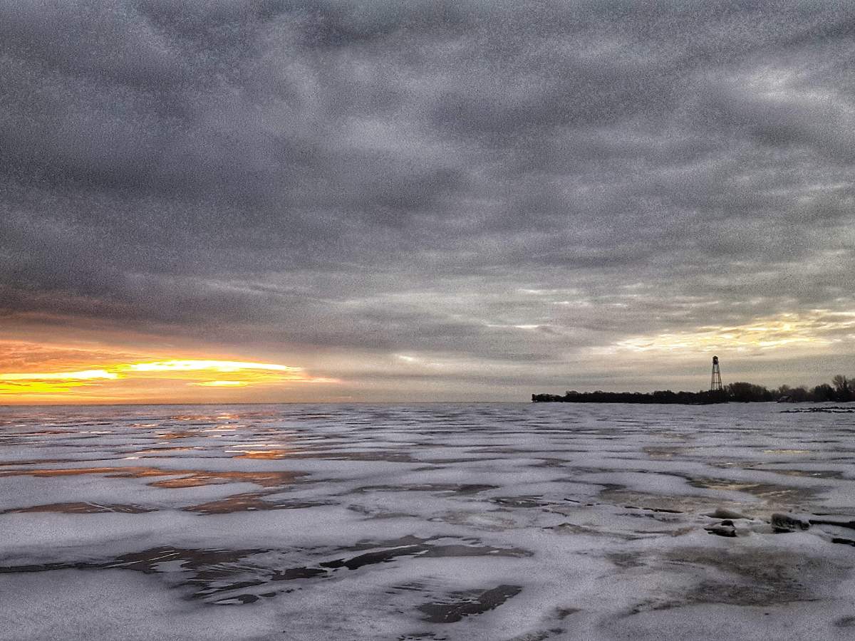 Winds from the northwest are forecast to gust up to 70 km/h and wave action could raise water levels by five feet or more.
