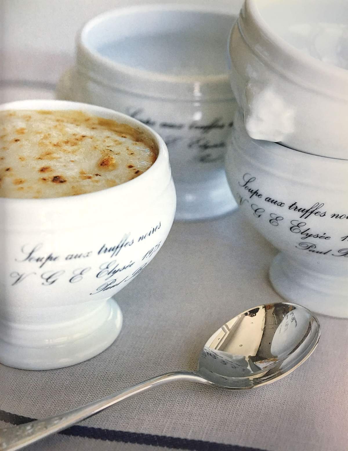 Parisian four onion soup.