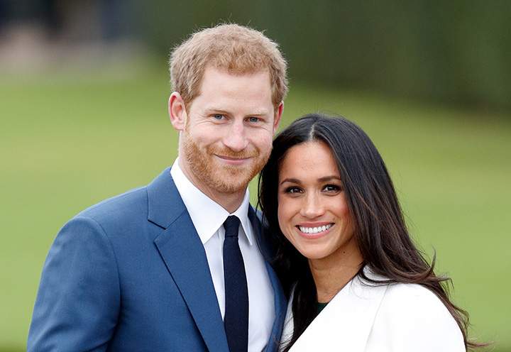 Prince Harry and Meghan Markle attend an official photo-call to announce their engagement on Nov. 27, 2017.