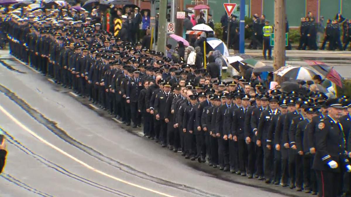 In pictures: Emotional memorial for fallen Abbotsford officer John Davidson - image