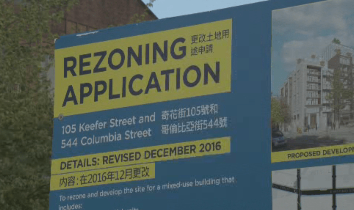 File photo. Chinatown housing advocates want to talk go the president of the condo developer that wants to build a project at 105 Keefer St.