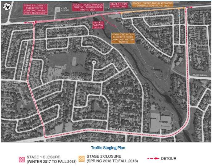 Residents of Winnipeg’s Crewstview/Lakewood area will need to work around a road closure