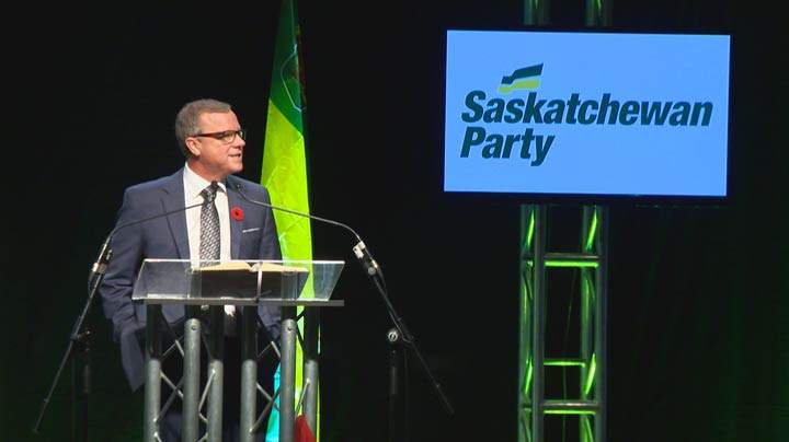 Saskatchewan Party members paid tribute to their soon-to-be-retired leader during the party's annual convention.