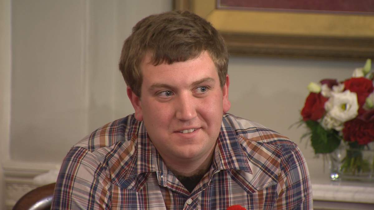 Travis Wolfe saved an elderly woman from a house fire last year.