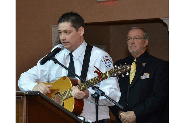 Kevin Davison penned a song about the difficulties of being a first responder.