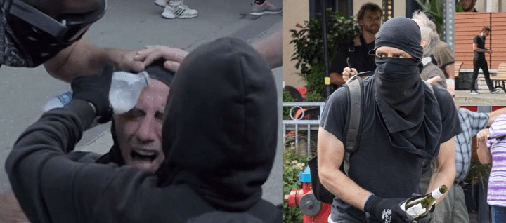 Police are searching for a man wanted in connection with a riot in Quebec City on Aug. 20, 2017. (SPVQ handout)