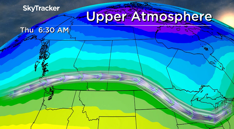 Upper ridge of high pressure keeps us in the mild air for the end of November.