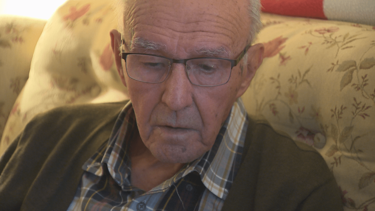 Stu Vallieres, a World War II veteran, reflects on his life as Remembrance Day approaches, Thursday, Nov. 2, 2017.