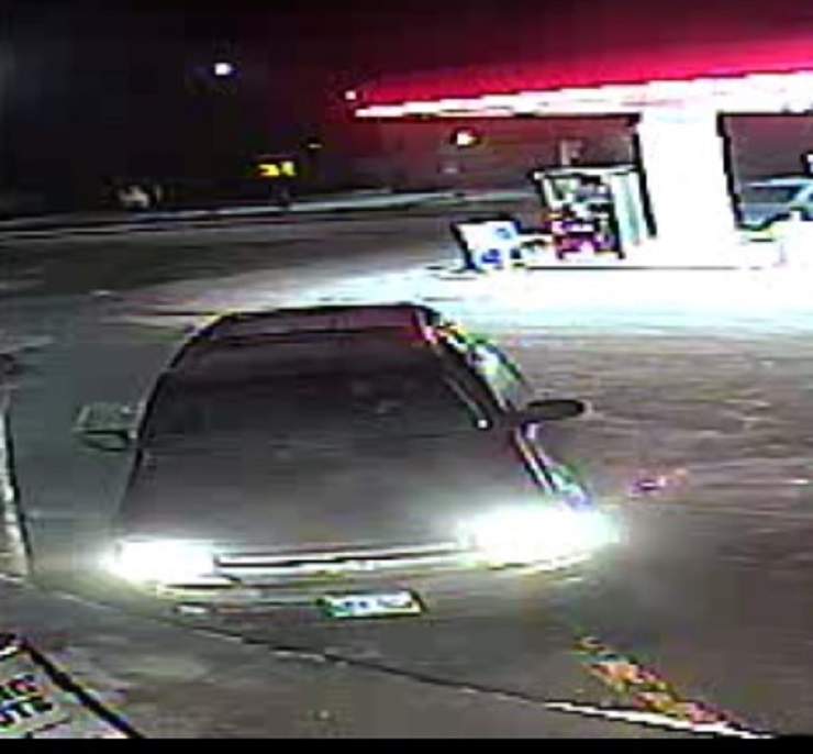 Aaron Jay Ross, 25, allegedly attempted to rob this vehicle on Tuesday and police are searching for the driver.
