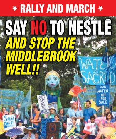 Rally against Nestle and water bottlers in Wellington County - image