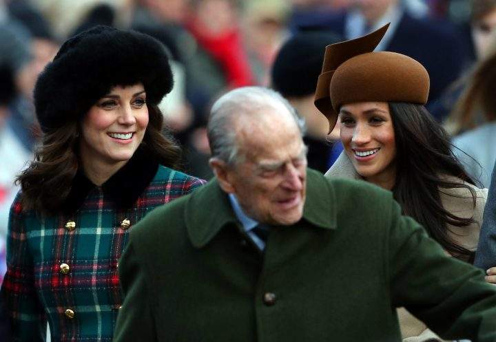 Meghan Markle arrives at St. Mary Magdalene’s church for Christmas service with other senior members of the Royal Family.