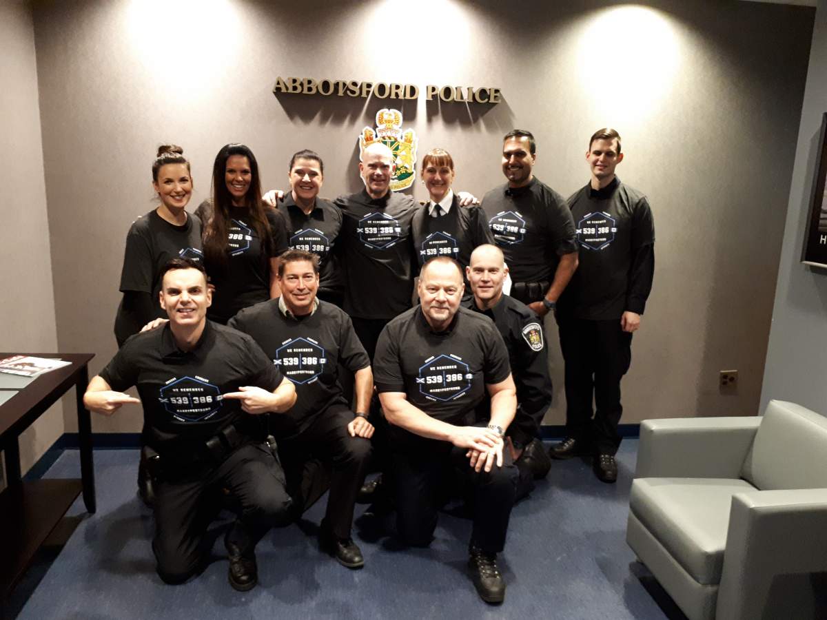 ‘We remember’: Abbotsford police selling T-shirts honouring fallen Const. John Davidson - image