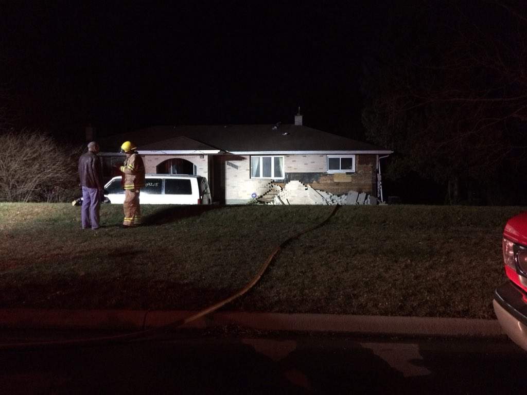 Emergency crews respond to a house explosion at 1335 Hamilton Rd., December 4, 2017.