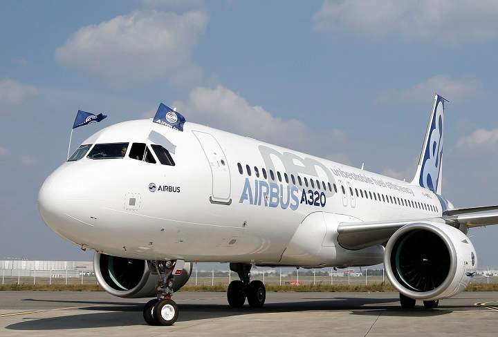 File photo of the Airbus A320neo aircraft. Bombardier will develop and manufacture a new thrust reverser for the Pratt & Whitney powered A320neo family of aircraft.