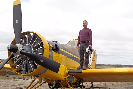 A photo of Harold Parsonage, who family say was piloting the plane. 