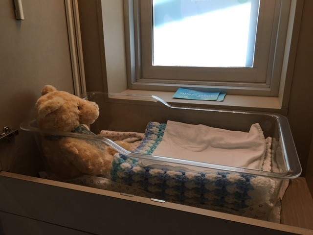 A view inside the Angel Cradle compartment.