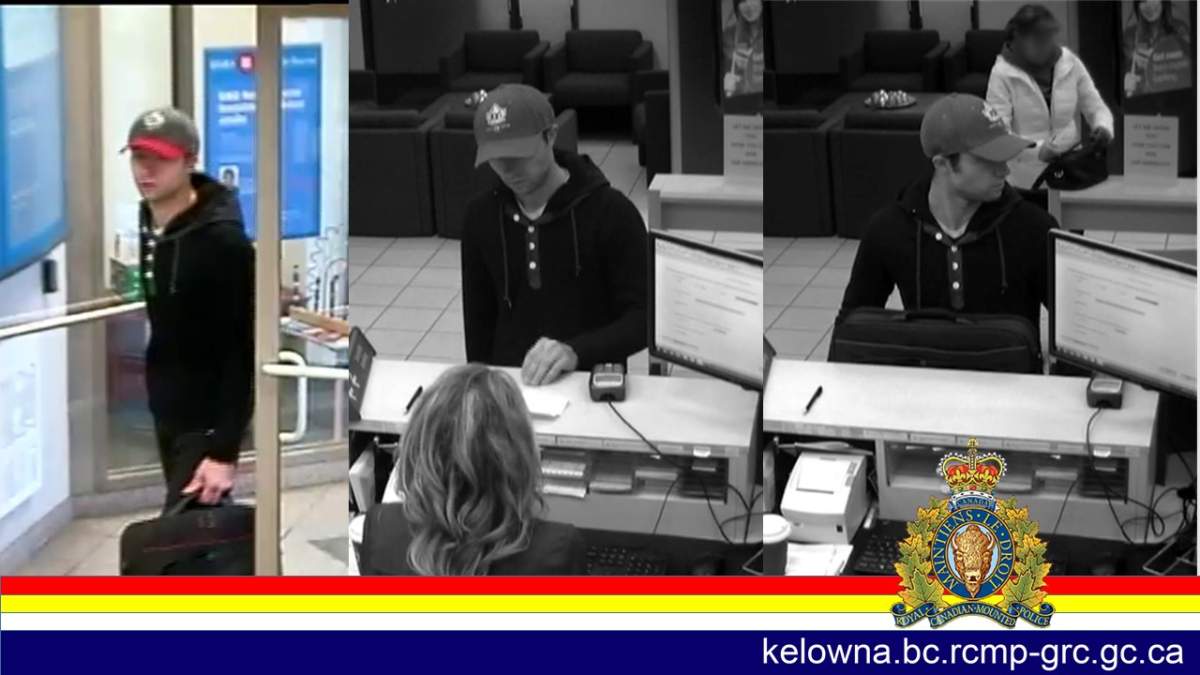 West Kelowna RCMP arrest suspected bank robber - image