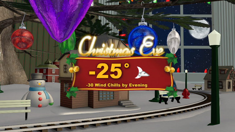By the time Santa Claus makes his rounds Christmas Eve, it’ll be quite cool in Saskatoon.