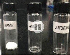 Samples of drugs that can potentially be fatal.