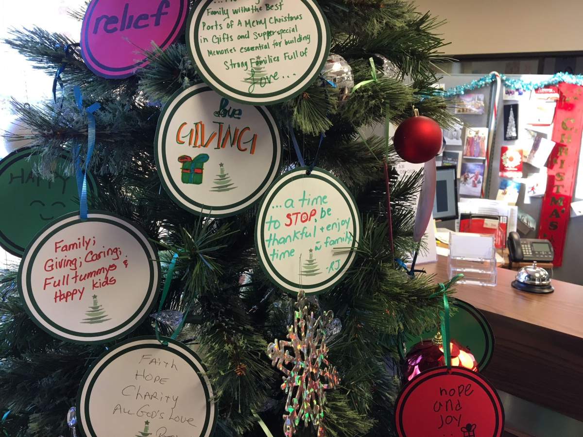 The Christmas Bureau of Edmonton is asking residents to help it reach its final donations goal, Thursday, Dec. 28, 2017. 