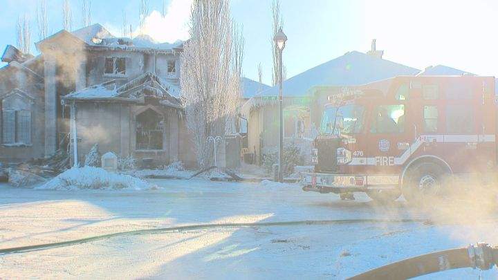 Fire crews were called to a home in area of 108 Street and 178 Avenue at around midnight Saturday, Dec. 30, 2017.