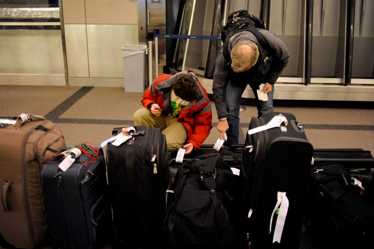 U.S. officials say American airlines lose an average of about 10,000 bags a day.