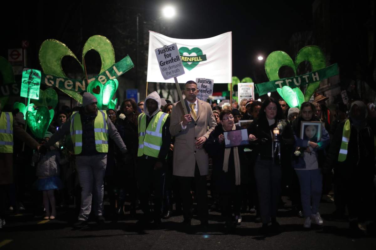 IN PHOTOS: Londoners march in silence for Grenfell Tower fire victims, demand reform - image