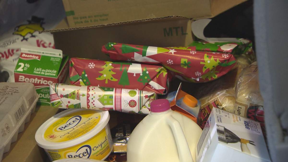 Some of the gifts included in a Sam’s Christmas holiday hamper.