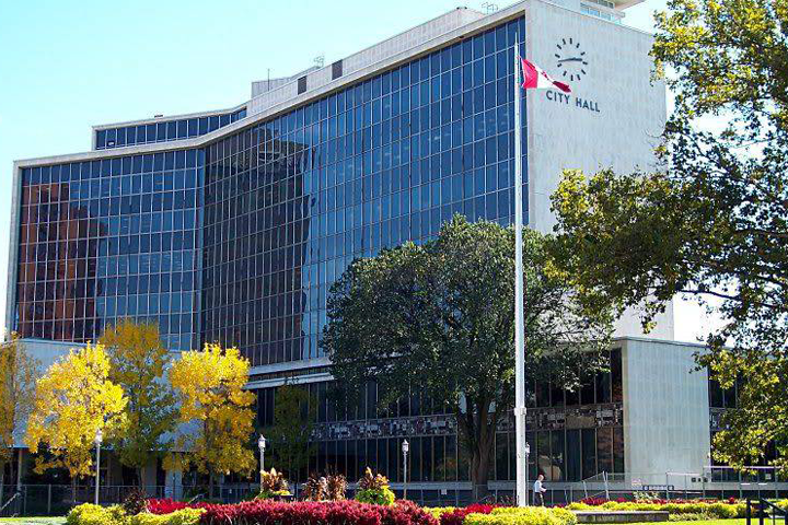 Hamilton City Hall is shown in a file photo.