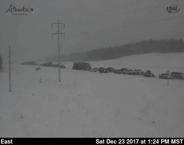 A portion of Highway 43 was closed Saturday following two major collisions