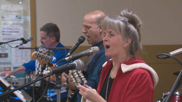 Musicians perform at Hope Mission’s Christmas Banquet on Dec. 4, 2017.