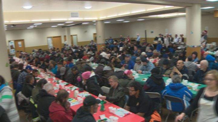 Hope Mission was expecting to serve about 600 meals at its Christmas Banquet Monday night.