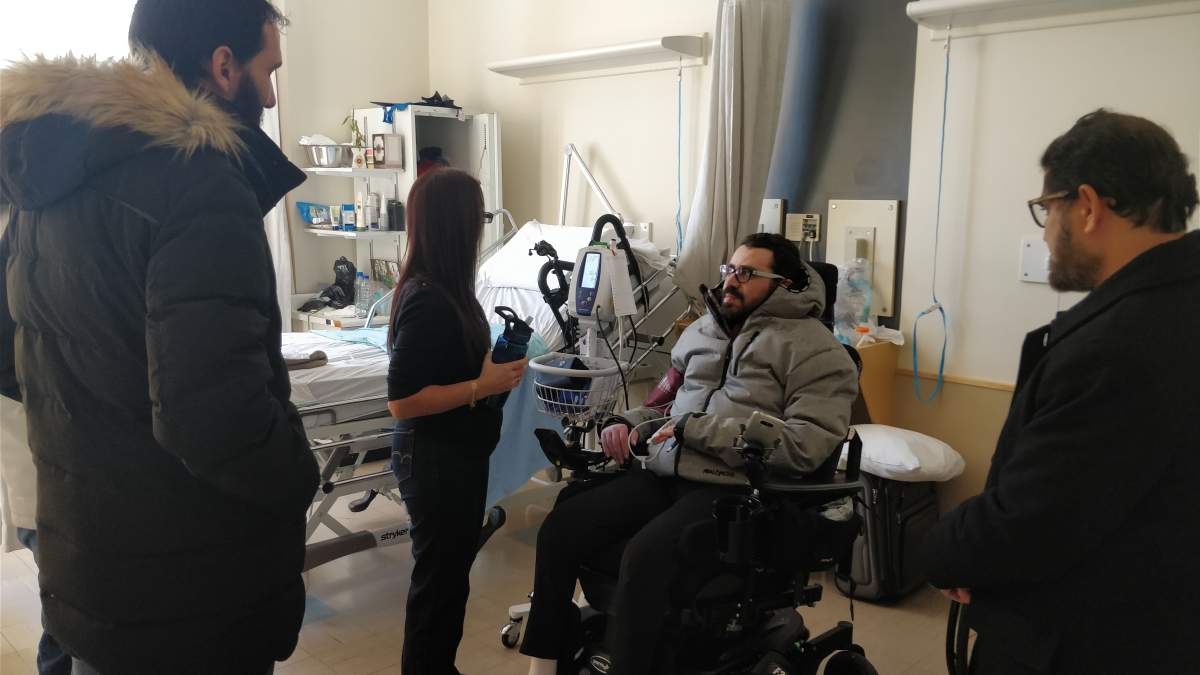 Aymen Derbali is confined to a wheelchair after being shot seven times during the Quebec City mosque shooting.